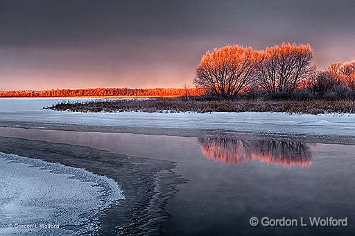 Sunstruck Trees_P1010843-7.jpg - Photographed at sunrise along the Rideau Canal Waterway at Kilmarnock, Ontario, Canada.